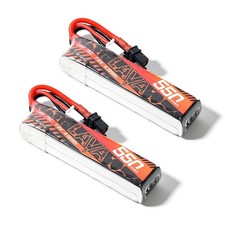 BETAFPV 2x LAVA 550mAh 2S 7.6V 75C LiHV Lipo Battery XT30 FPV Drone