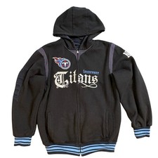 Tennessee Titans reversible Heavyweight NFL Football Full Zip Hooded Jacket M