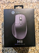 Keychron - M6 Ergonomiczna przewodowa i bezprzewodowa mysz laserowa z przyciskiem makro i Fast-S...