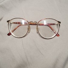 Vintage Roy Tower City 84 Gold Metal Oval Sunglasses FRAMES ONLY