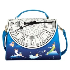 Peter Pan Clock Glow in the Dark Crossbody Bag