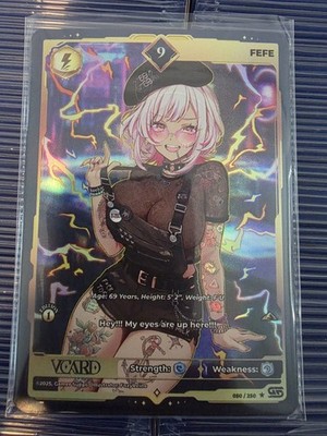 Fefe 9 Holo First (1st) Edition Awakened Worlds Card GamerSupps VCard 050/250