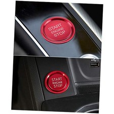 LECART Car Accessories Fit for Audi A4 A5 A6 A7 Q5 Car Engine Start Button Red