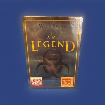 I Am Legend (DVD, 2007, 2-Disc Limited Edition Steelbook) Factory Sealed 
