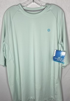 NWT Coolibar Men s Agility Short Sleeve Performance Shirt UPF 50+ Mint Green XL