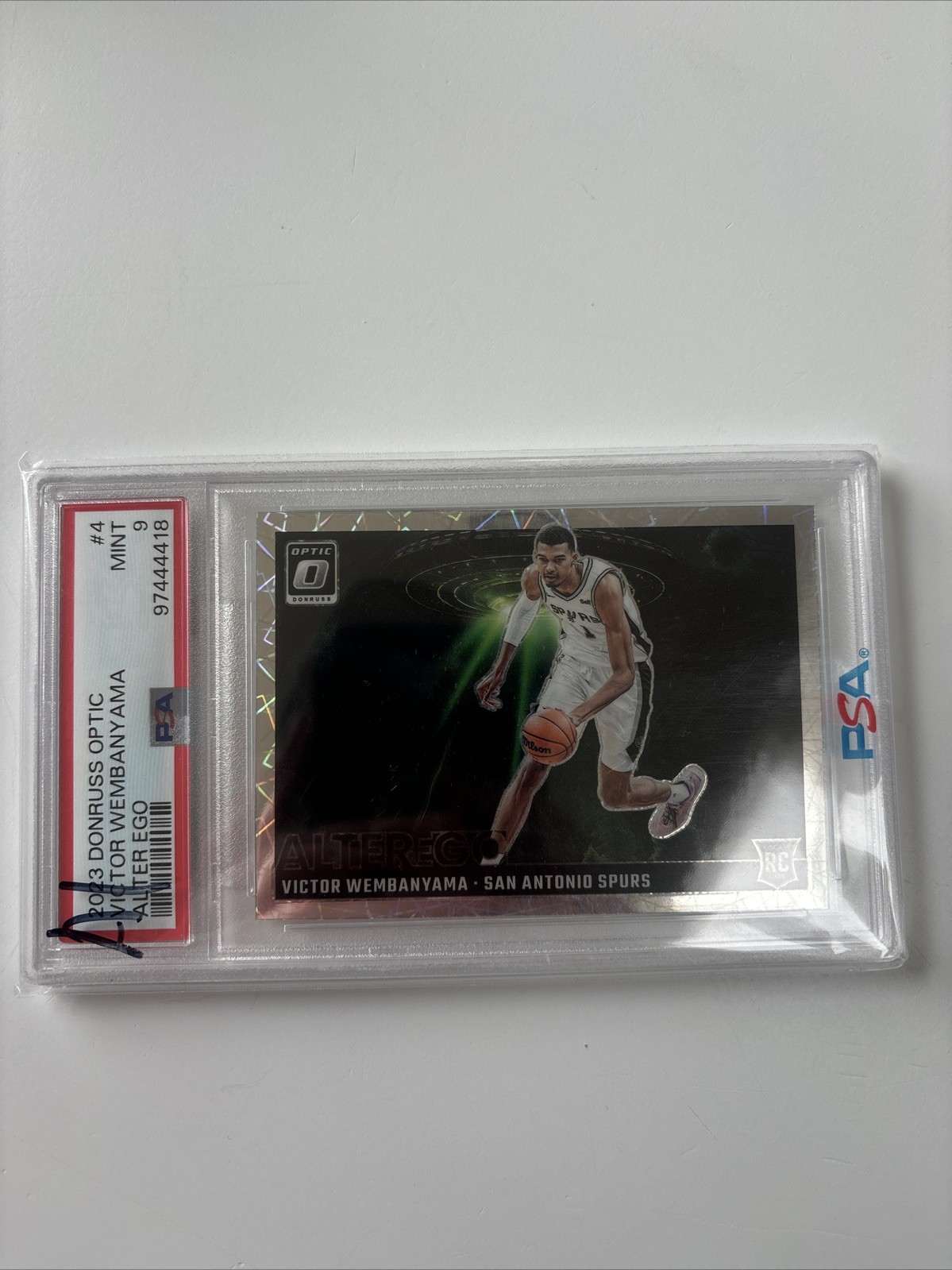 2023 Donruss Optic Victor Wembanyama Alter Ego Rookie Case Hit Psa 9 ALIEN WEMBY