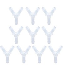 50pcs 1/2" Y Shaped 3 Way Tube Connector Pharmaceutical Polypropylene Tubing...