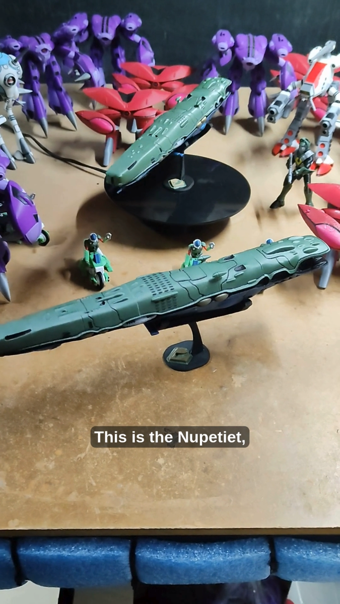 Nupetiet Breetai Zentraedi Ship 11.8inch length in full color