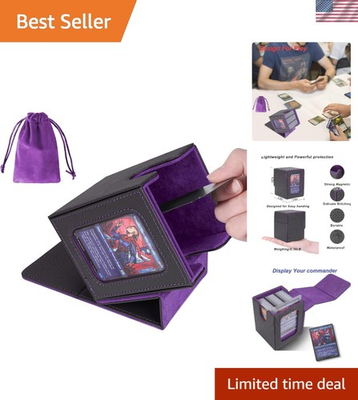 #ad MTG Commander Deck Box: Fits 100 Cards Includes Drawstring Bag amp; Toploader $25.06