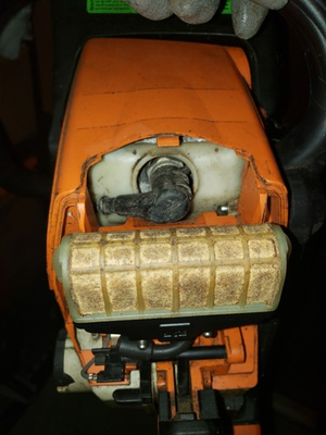 #ad #ad Stihl MS 250 Chainsaw for Parts Non Functional $84.00