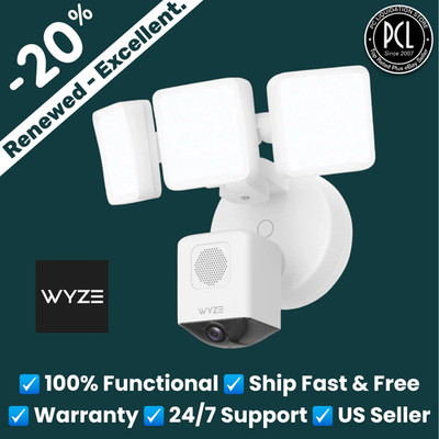   Wyze Cam Floodlight Pro 3000 Lumen LEDs 180° Wide View 2K HD Outdoor   