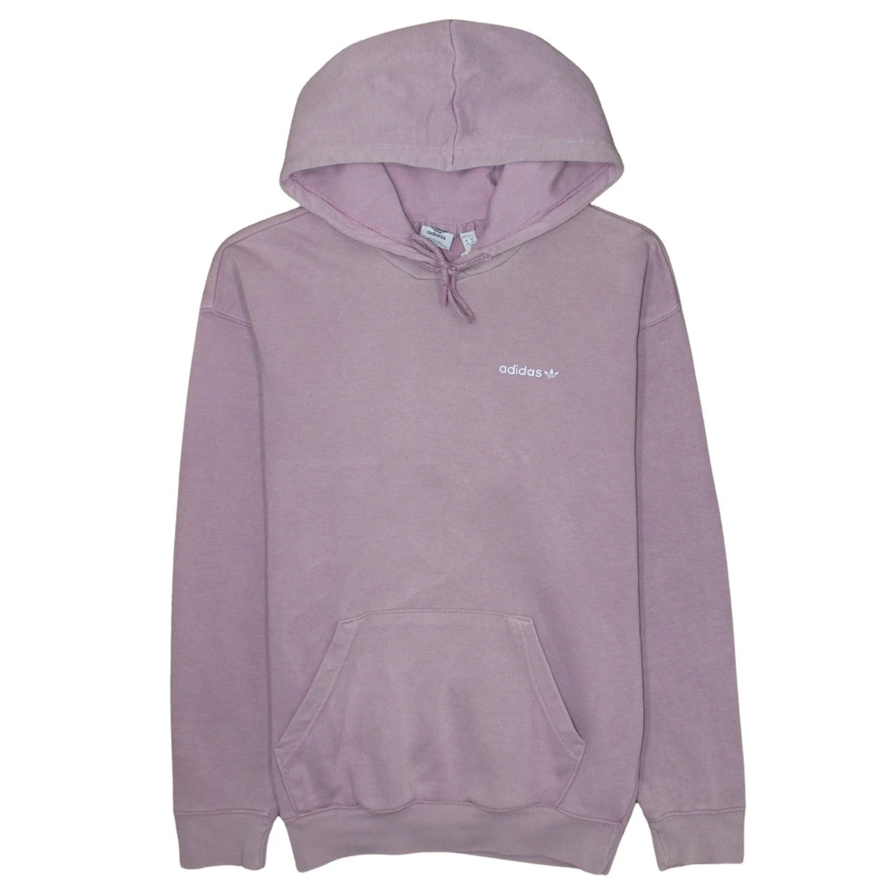 Adidas Women Pink Pullover Hoodie XS Hooded Logo Sweatshirt
