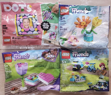 Lego Ploybag Sets X4 30658, 30411, 30634, 30556 Friends and Dots Sealed DEAL!