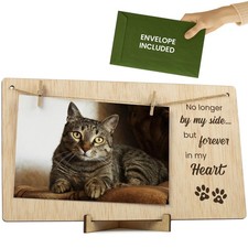 Pet Memorial Picture Frame, Sympathy Gifts for Loss of Dog or Cat, Bereavemen...