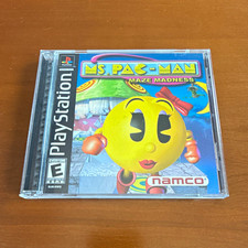 NAMCO Ms. Pac-Man: Maze Madness Sony PlayStation 1 PS1 Complete w/ Manual