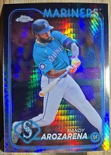 Randy Arozarena 2024 Topps Update Series #USC194 Prism Refractor Mariners
