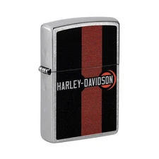 Zippo Pocket Lighter Harley Davidson Logo Design Brass Material Windproof 48604