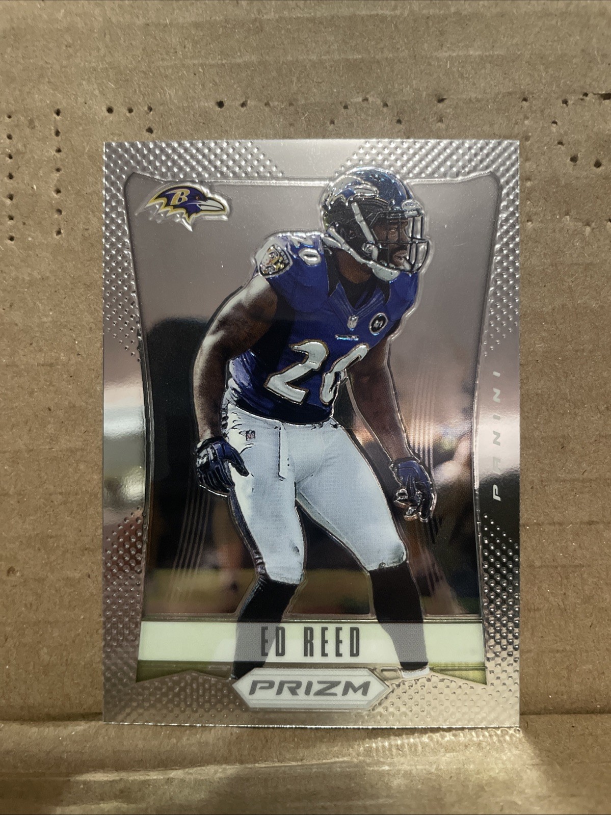2012 ED REED 1ST PANINI PRIZM NFL #14 BASE CARD BALTIMORE RAVENS MIAMI