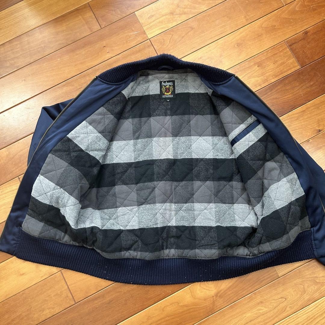 Schott stadium jacket Navy Blue M | eBay