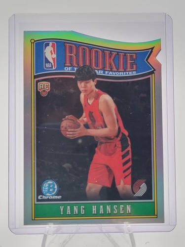 YANG HANSEN 2025-26 BOWMAN CHROME ROOKIE OF THE YEAR FAVORITES REFRACTOR Q7706