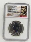 2018 NGC S Silver 50C Light Finish PF70 Reverse Proof Kennedy Half Dollar
