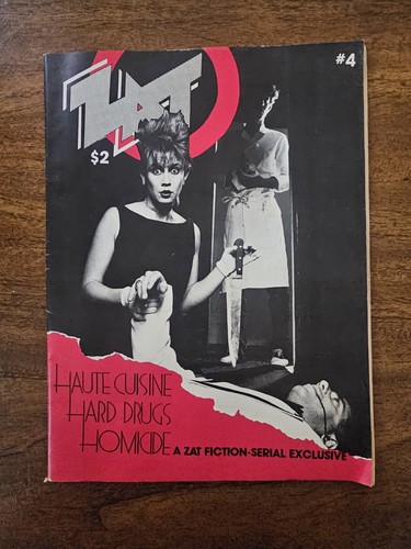 VTG ZAT Magazine #4 NYC Underground Zine Anthony Bourdain Comic Comix  - Bild 1 von 16