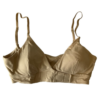Slick Chicks Bra Womens Size L Brown Stretch Hook And Latch