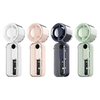Portable Mini Fan Powerful Handheld Fan with Digital Display 100 Speed USB