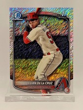2025 Bowman Chrome Prospects Elian De La Cruz 1st Shimmer Refractor Diamondbacks