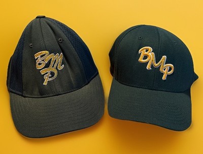 2 Brad-Mar-Pine Youth Baseball Wexford PA Fitted Embroidered Baseball Caps