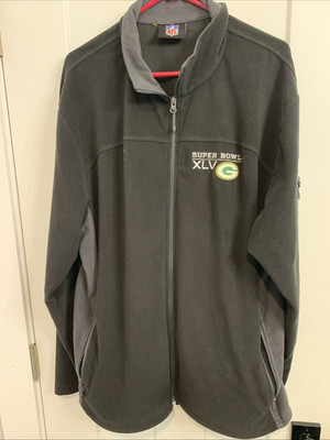 green bay packers Super Bowl 45 Full Zip Jacket XL