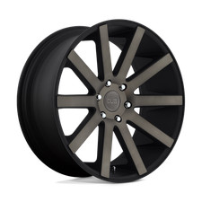 22x10.5 Dub S121 Shot Calla Matte Black Double Dark Tint Wheel 5x5 35mm