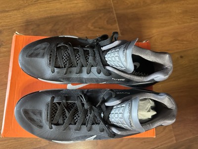 Nike Womens Volley Zoom Hyperspike Black/White/Metallic Silver 13 B (M)