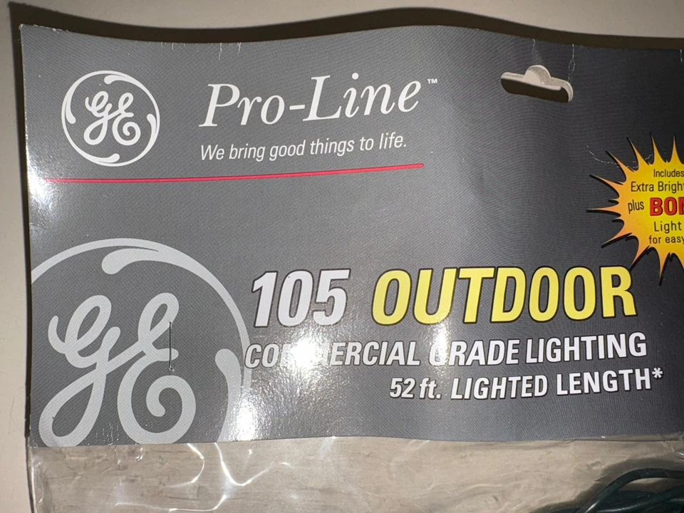 GE Pro-Line 105 Commercial Grade Multi Color Lights Outdoor Christmas + HOLDER - Image 3 of 4