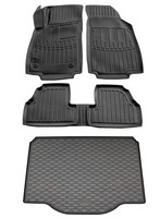 Gummi FußMatten Kofferraumwanne FüR Opel Mokka A 2012-2019 Gummimatten Set