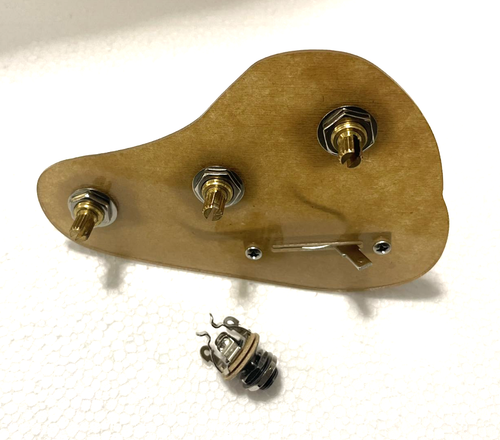 250K CTS Pot 3 Way Oak Grigsby Switch Harness Prewired for Strat style Guitar - Picture 4 of 4