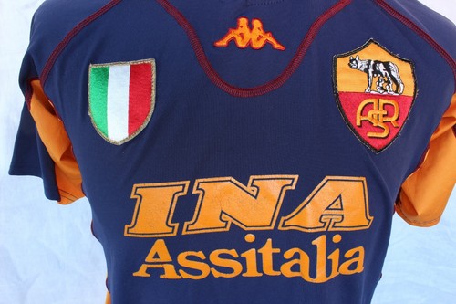 MAGLIA AS ROMA Champions League Scudetto - 2001 - 02 EUR 91,00 - PicClick IT