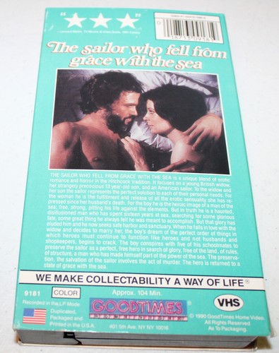 The Sailor Who Fell from Grace with the Sea (VHS) Sarah Miles, Erotic Horror - Picture 2 of 2