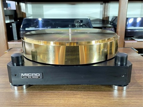 MICRO RX-5000 TURNTABLE GUNMETAL RY-5500 MOTOR UNIT set SERVICED RECORD PLAYER - Picture 2 of 9