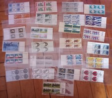 Lot of 25 US Mint Plate BLOCKS from Huge Collection Never Hinged 40 Years Old 