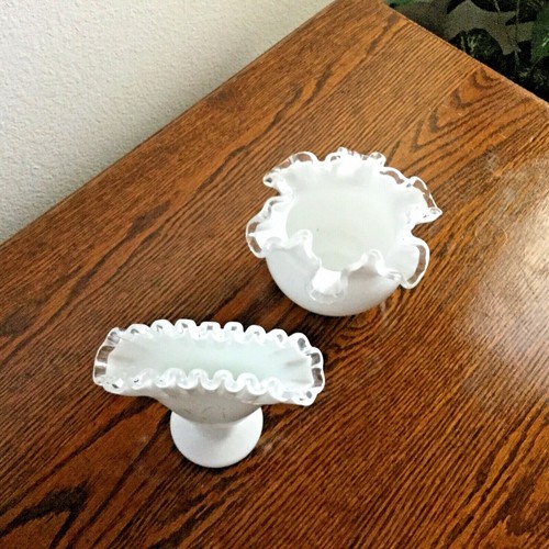 Selection of Beautiful Fenton Glass Bowls/Platter - See Pictures - Picture 14 of 19