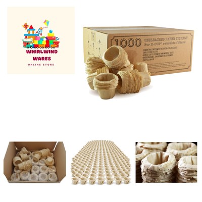 1000 Unbleached Disposable K-CUP Paper filters for Keurig single cup ...