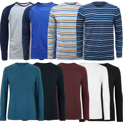 men's cotton crew neck t shirts