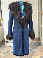 Fabulous Betsey Johnson Coat, Teal Blue, Size 10