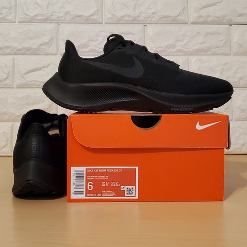Nike Air Zoom Pegasus 37 Mens Size 6 / Womens 7.5 Black Dark Grey BQ9646-005 - 第 1/9 張圖片