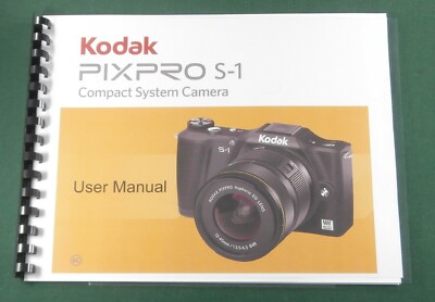 Kodak PixPro S-1 Instruction Manual: Full Color with Protective Covers