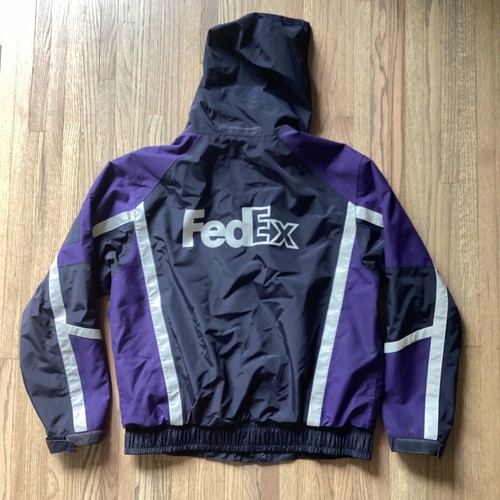 FedEx Stan Herman VF Imagewear Reflective Trim Jacket SZ XL Rain WIND
