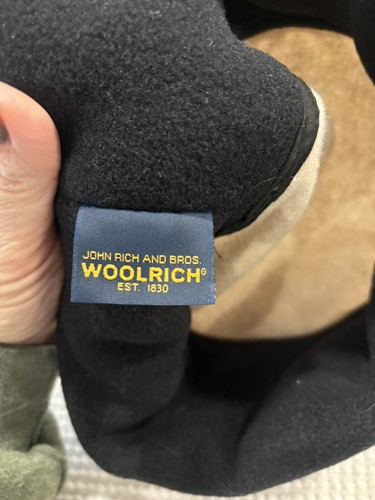 Sombrero cubo de lana de invierno Woolrich beige y negro vintage para mujer S - Imagen 5 de 5