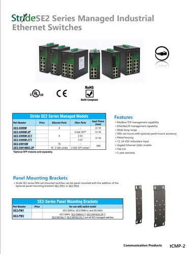 Automation Direct, Stride SE2-SW8M, 8 Port, Industrial Managed Ethernet Switch. - Picture 7 of 9