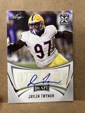 2021 Leaf Draft Auto Jaylen Twyman #BA-JT3 Miami Dolphins, NFL Pittsburgh￼